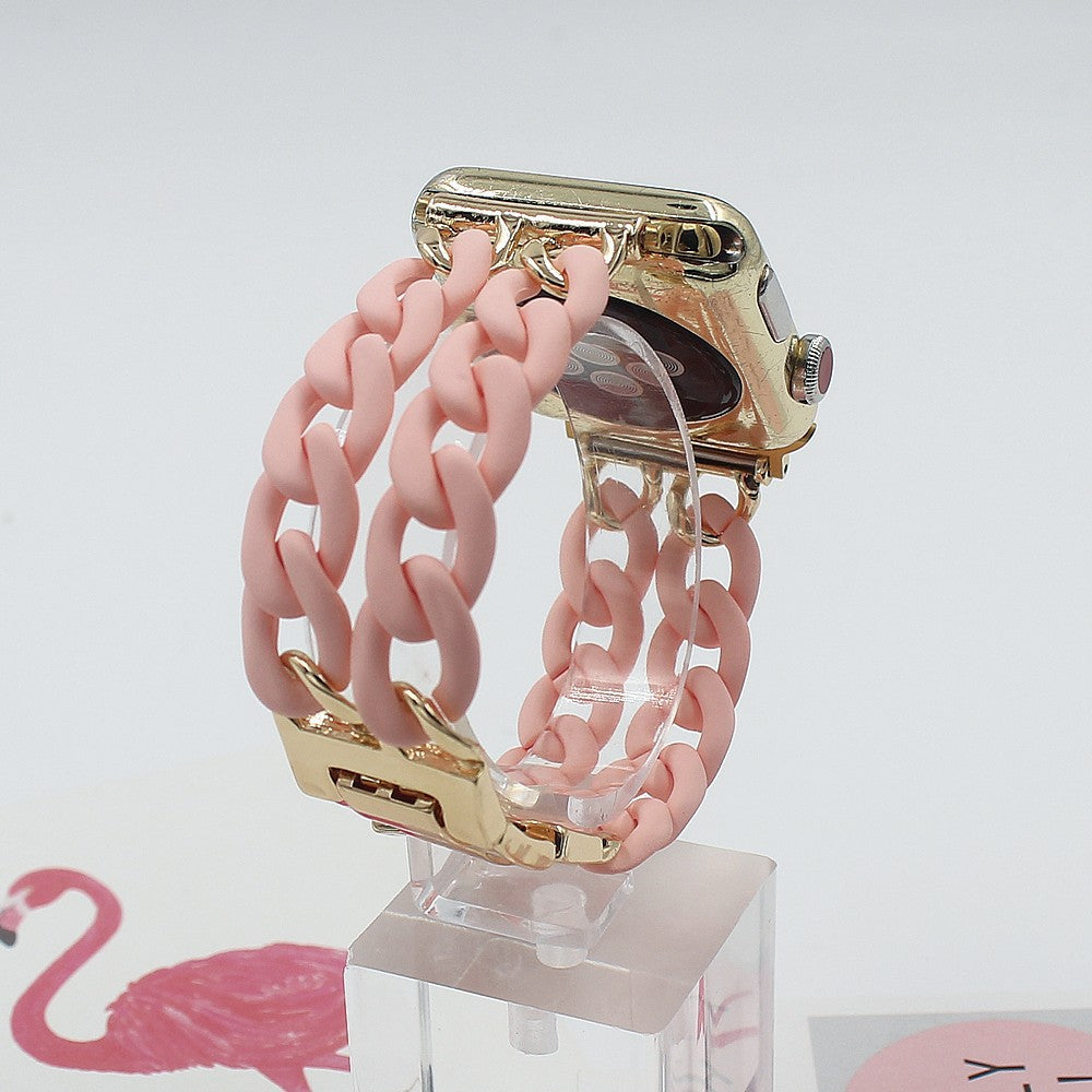 CASYFiE Resin Spliced Metal Apple Watch Strap