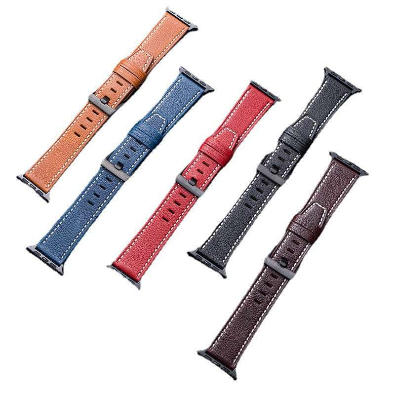 CASYFiE Luminous Leather Apple Watch Strap
