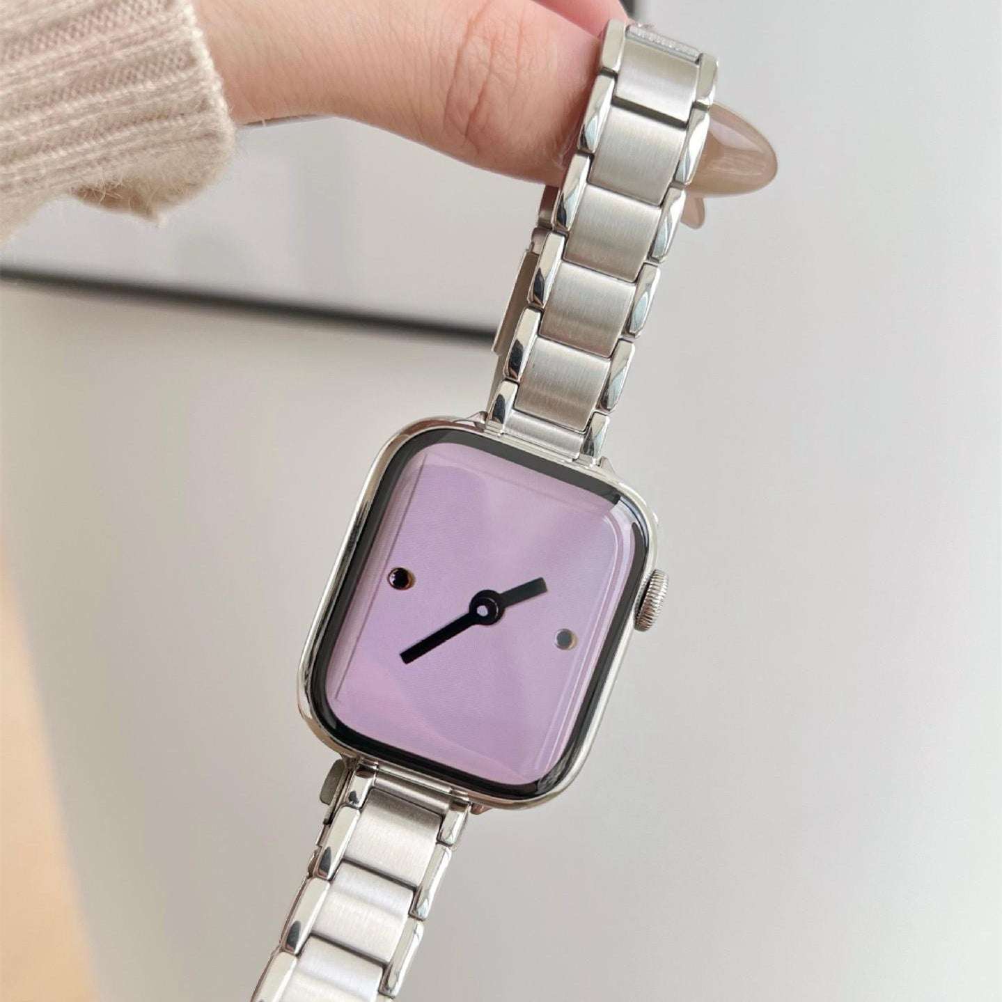 CASYFiE Texture Stainless Steel Apple Watch Strap
