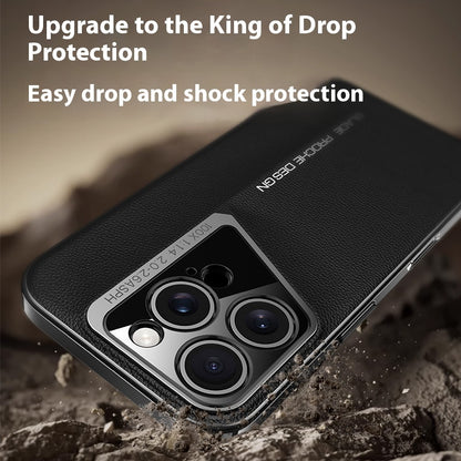 Fashion Electroplated Premium Leather Luxury Apple iPhone Case