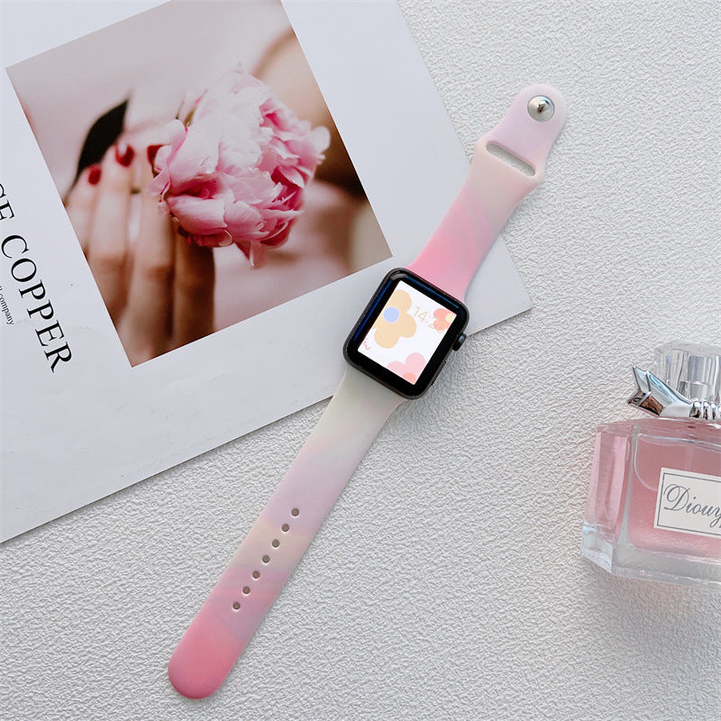 Aurora Silicone Apple Watch Strap