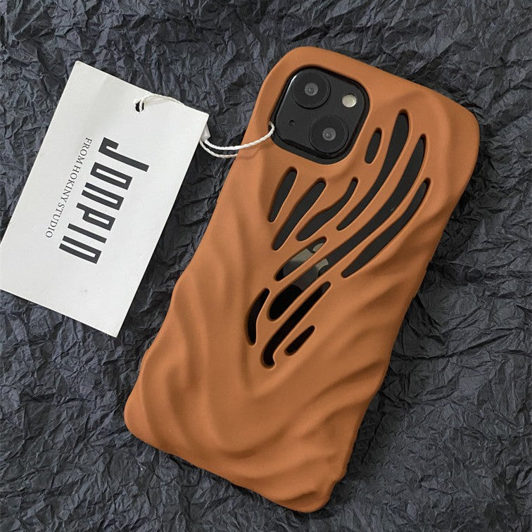Titanium Gray Wind Hollowed Apple iPhone Case
