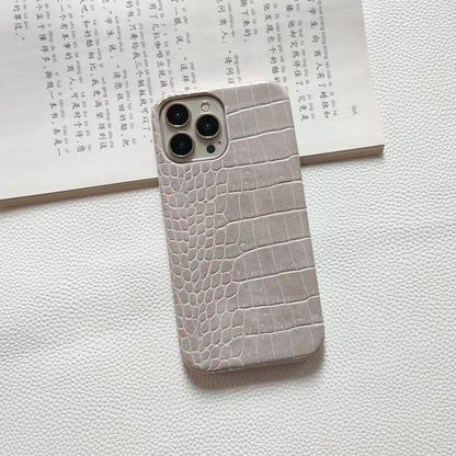 Crocodile Skin Versatile Half Pack Hard Apple iPhone Case