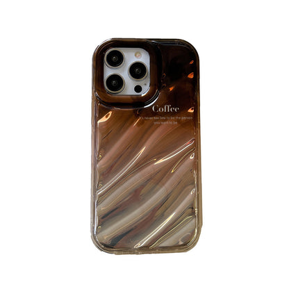 Double Inside Twill Water Ripple Pattern Apple iPhone Case