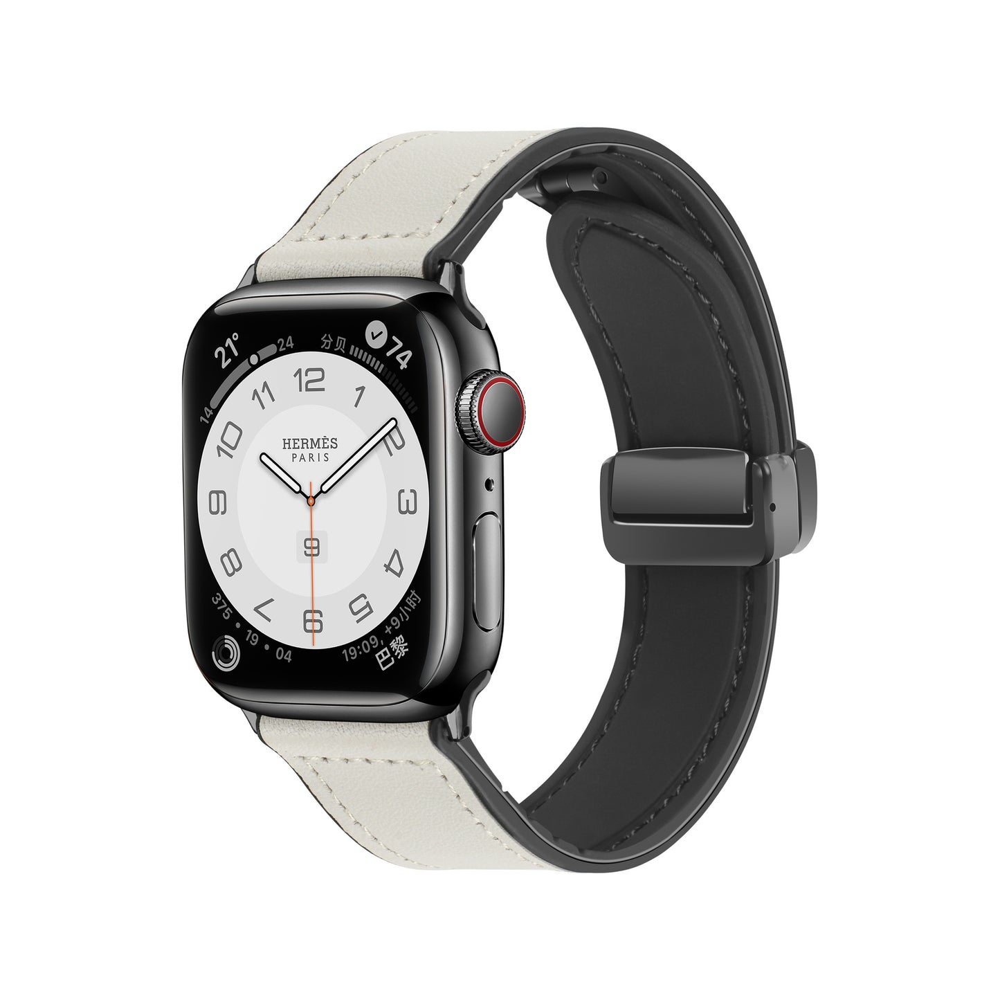 Genuine Leather Magnetic Apple Watch Strap