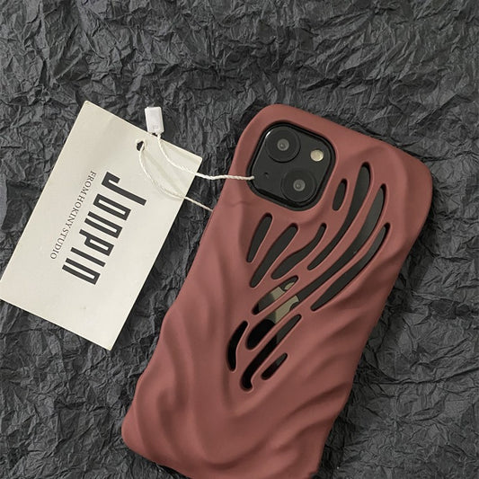 Titanium Gray Wind Hollowed Apple iPhone Case