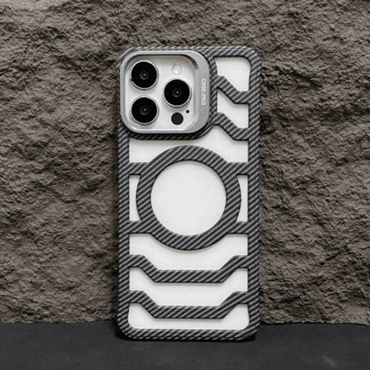 Magnetic Carbon Fiber Frosted iPhone Case