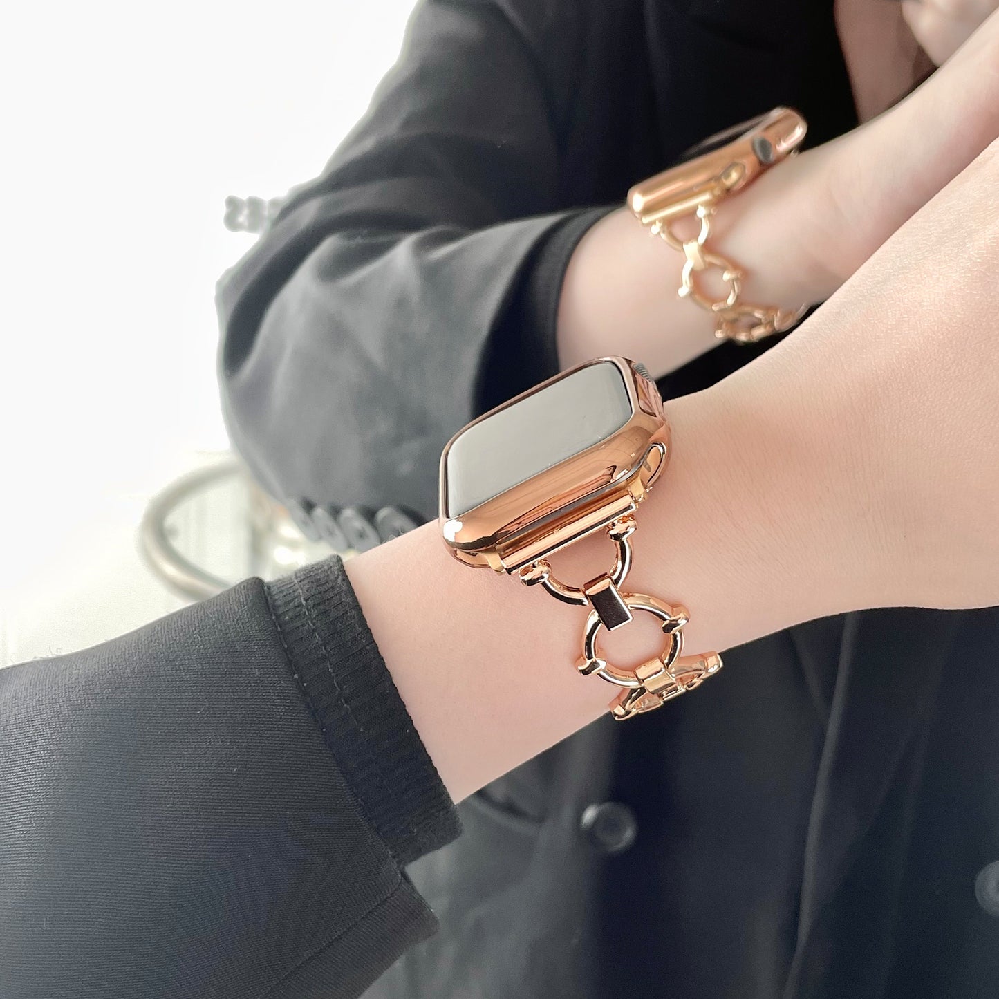 Metal Ring Apple Watch Strap