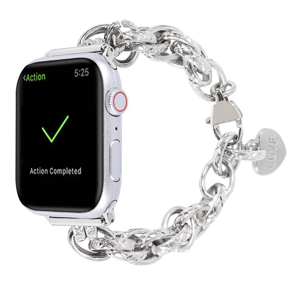 Love Charm Stainless Steel Apple Watch Strap