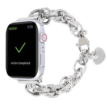 Love Charm Stainless Steel Apple Watch Strap