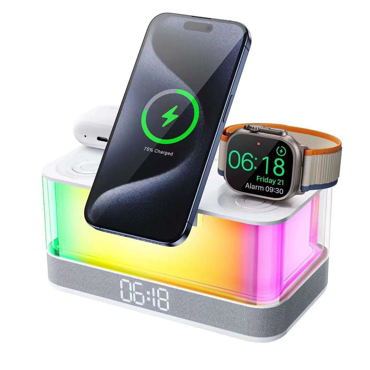 Magnetic Wireless Charger & Speaker Clock