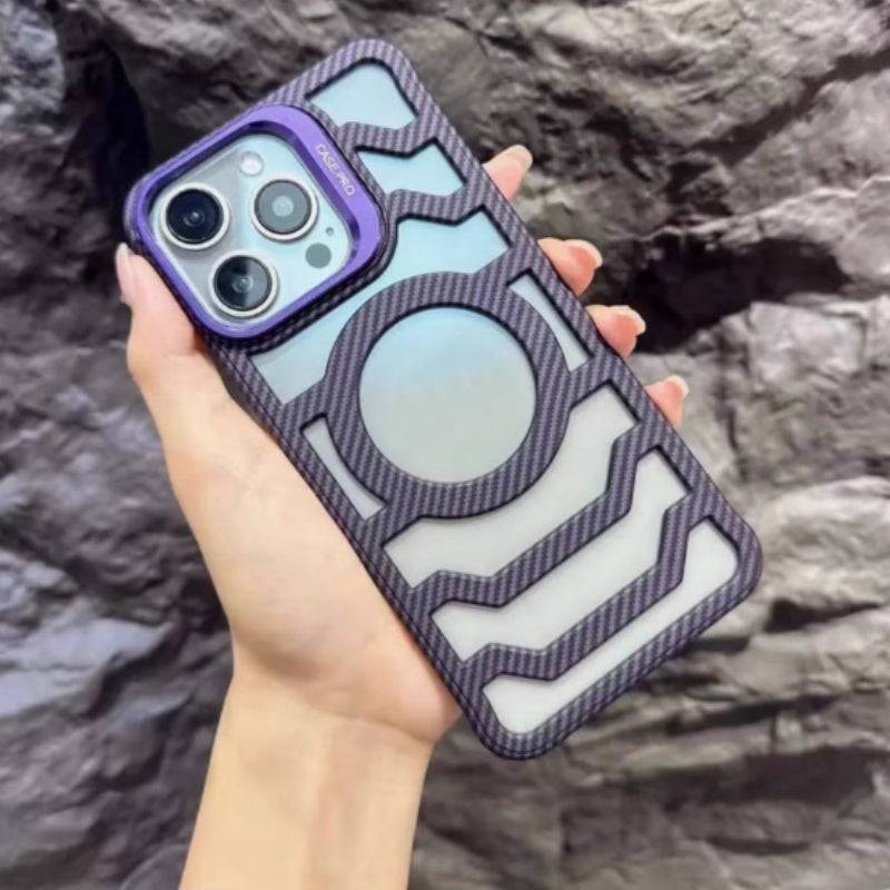 Magnetic Carbon Fiber Frosted iPhone Case