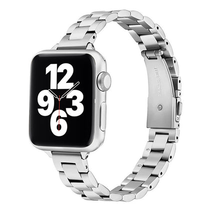 Three Beads Stainless Steel Solid Apple Watch Strap