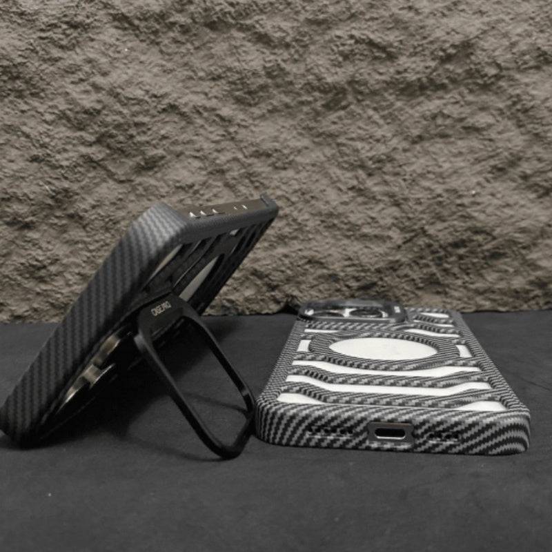 Magnetic Carbon Fiber Frosted iPhone Case