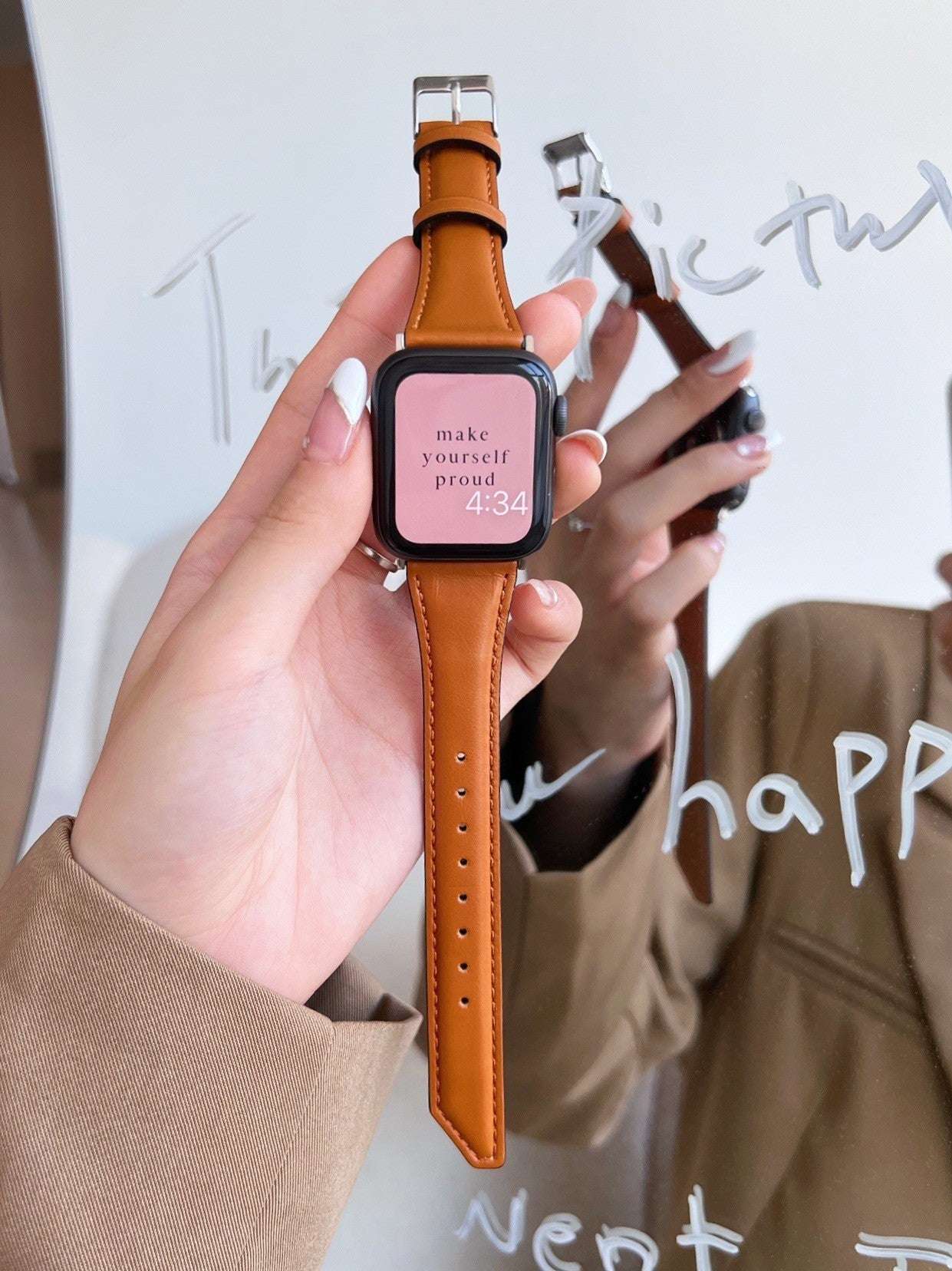CASYFiE Vintage Leather Apple Watch Strap