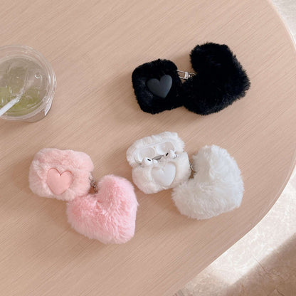 Plush Heart Apple AirPods Case