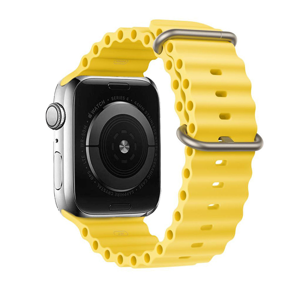 Ocean Ripple Silicone Apple Watch Strap