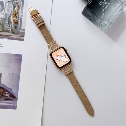 Butterfly Clasp Thin Apple Watch Strap
