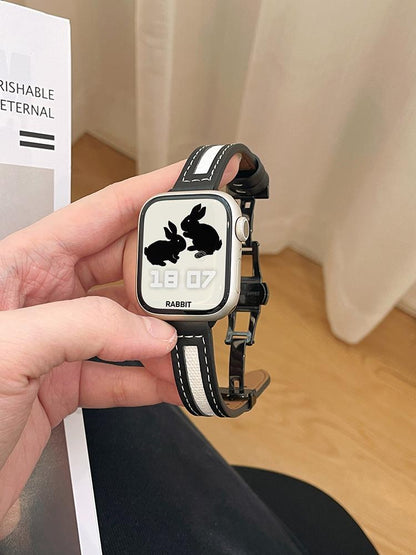 CASYFiE Butterfly Buckle Apple Watch Strap