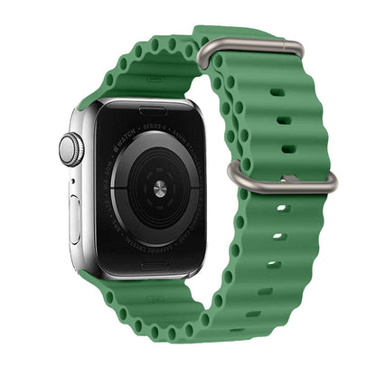 Ocean Ripple Silicone Apple Watch Strap