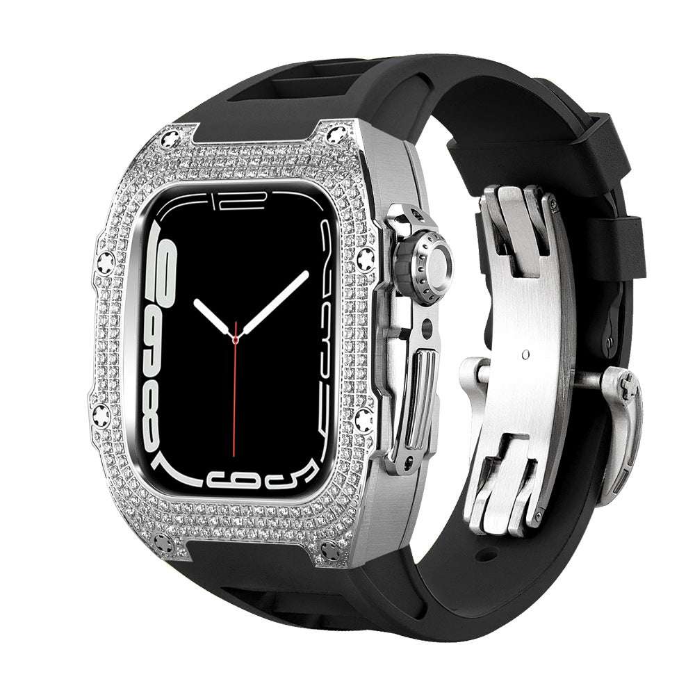 CASYFiE Modified With Diamond Case Apple Watch Strap