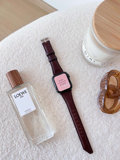CASYFiE Vintage Leather Apple Watch Strap