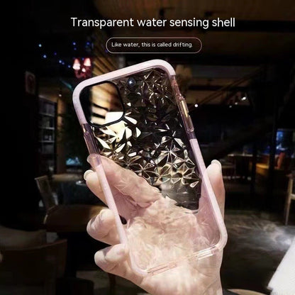Diamond Shell Pattern Transparent Apple iPhone Case