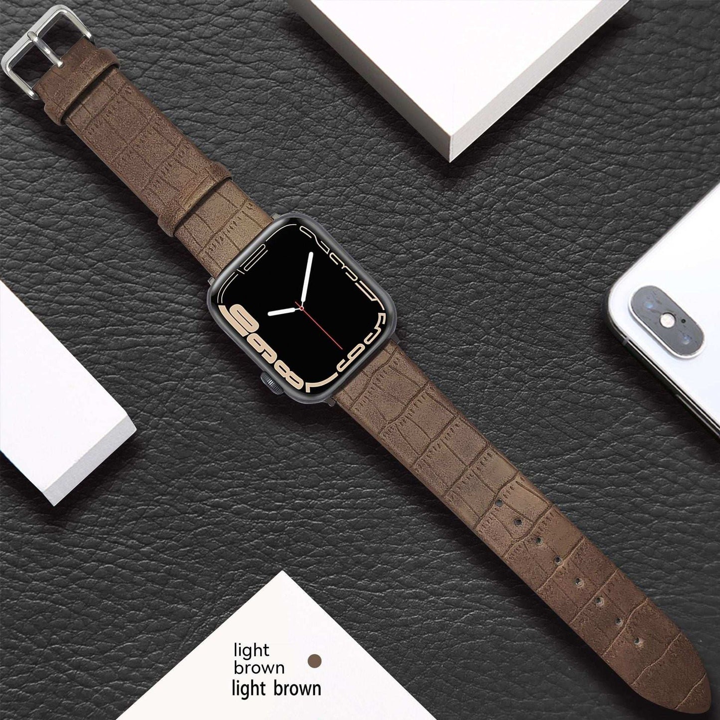 Cross-border Leather Watch Strap