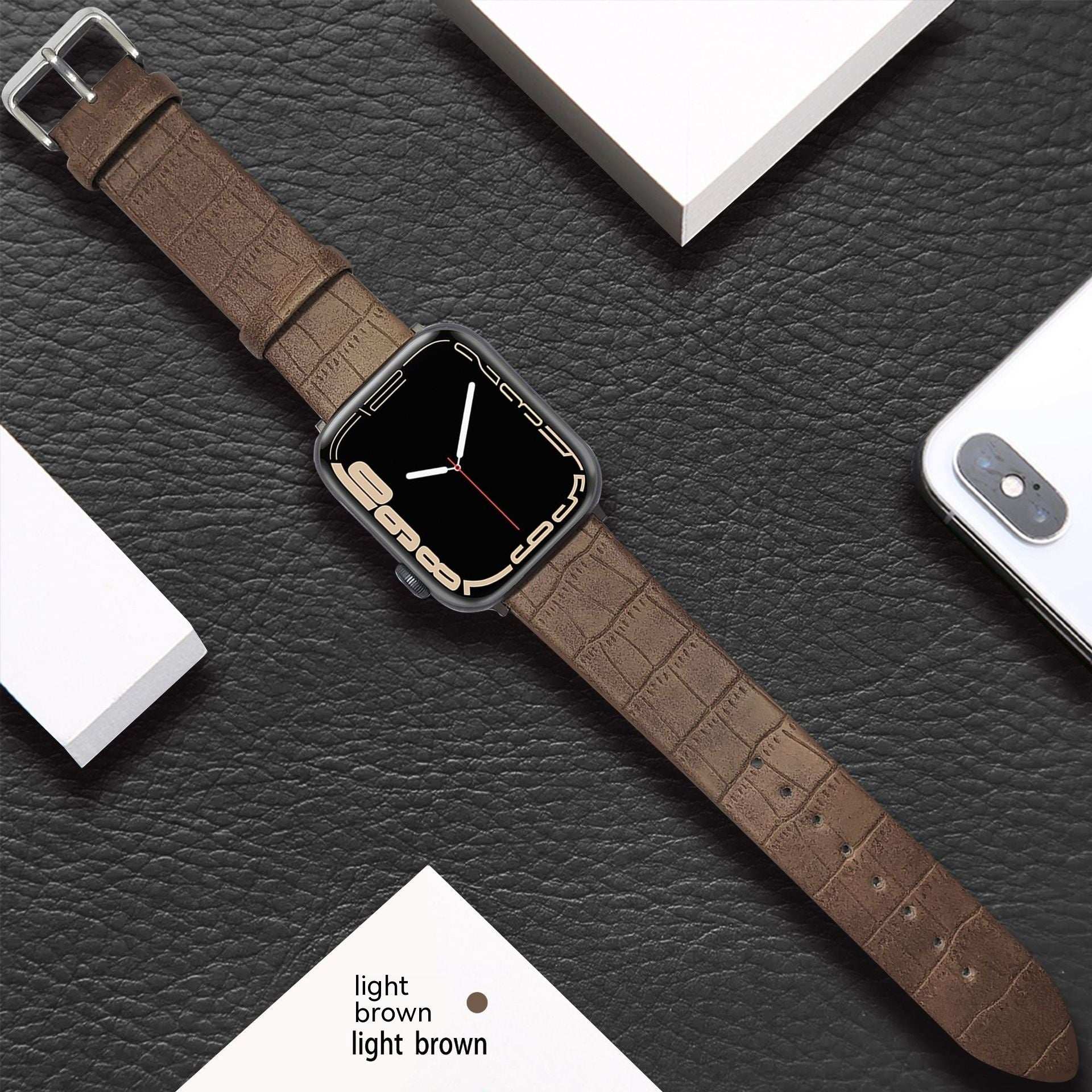 Cross-border Leather Watch Strap