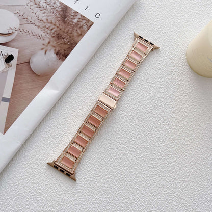 Opal Diamond Metal Apple Watch Strap For Her