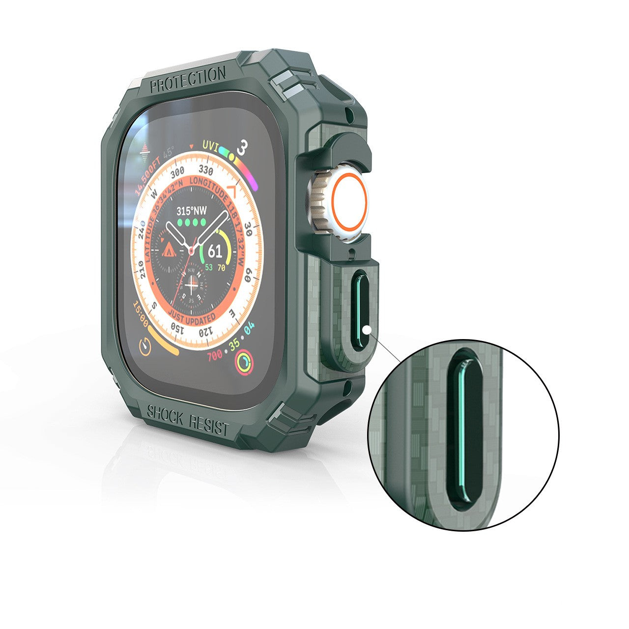 Carbon Fiber Half Pack Apple Watch Case
