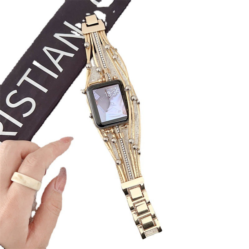 Beads Metal Apple Watch Strap For Her